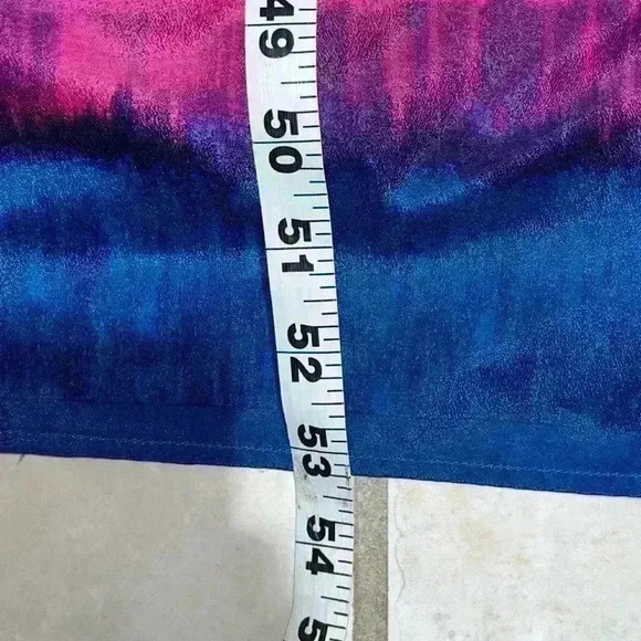 Lane Bryant - Royal Blue & Pink Tie Dye Maxi Dress sz 16 - Picture 5 of 5